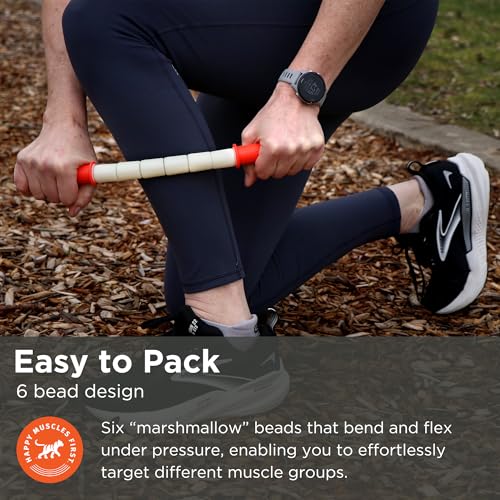 Tiger Tail The Stick - Bendy 15” Flexible Muscle Roller Stick for Myofascial Release & Trigger Points - Bendable Deep Tissue Massager for Legs, Back, Shoulders - Relieve Soreness & Improve Recovery - size: 15" Plus eBook Happy Muscles Guide
