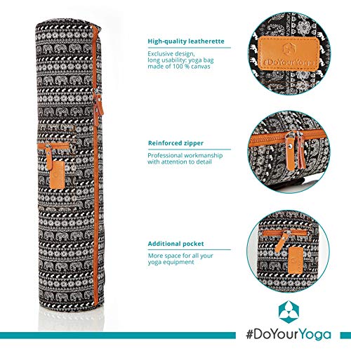 #DoYourYoga Full-Zip Exercise Yoga Mat Carry Bag with Multi-Functional Storage Pockets »Sunita« - color: WhiteElephant