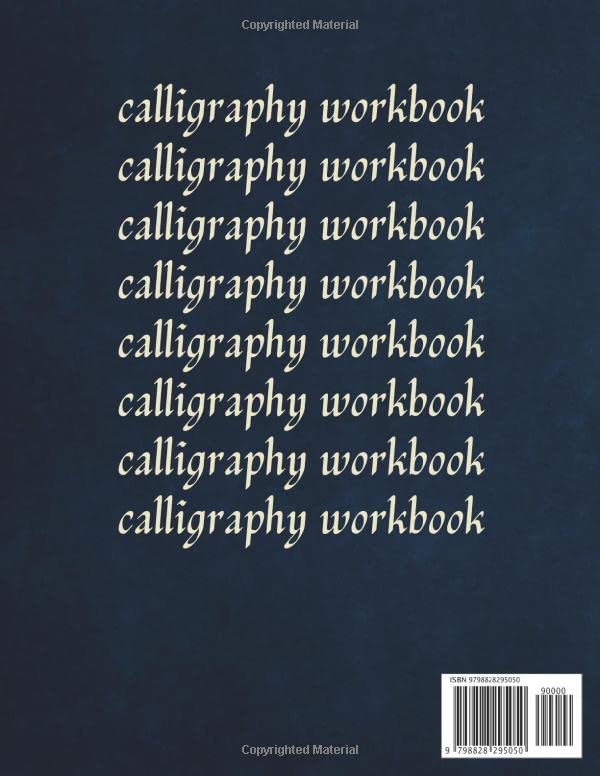 Modern Hand Lettering Calligraphy Workbook: Slant Lined Calligraphy & Hand Lettering Practice book For Beginners
