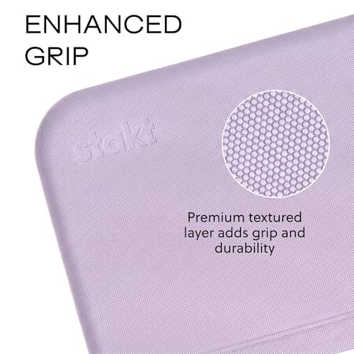 Stakt Foldable Yoga Mat Pro - Non Slip 2 in 1 Fitness Exercise Mat - color: Lilac