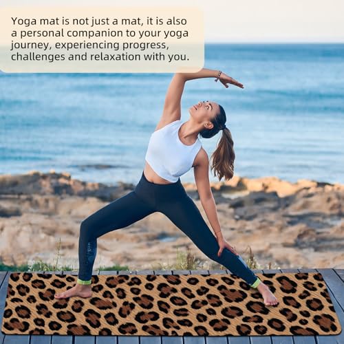 FOLAI Extra Thick Yoga Mat 6mm,pilates mat thick - Non-Slip Exercise Mat for HIIT, Pilates & Home Workouts & Workout with Free Carry Strap
