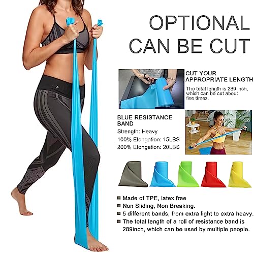 5 Pcs Professional Resistance Bands and Resistance Bands Professional Bulk Roll