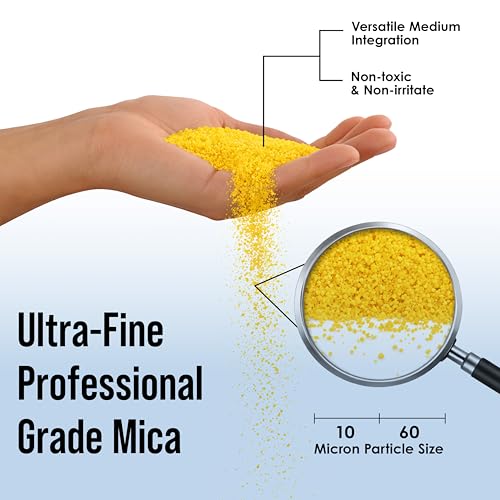 U.S. Art Supply Mica Pearl Pigment Powder Kit, 12 Deluxe 3.5oz (100g) | Jewelescent - Cosmetic Grade, Epoxy Resin Color Pigment, Mica Powder for Resin, Soap, Slime, Candle Dye, Art - style: 12 Color - Deluxe Set