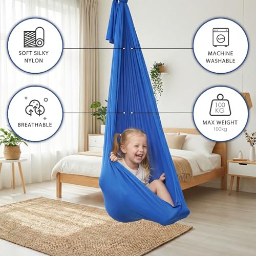 Sensory Swing for Kids Indoor | Therapy Swing for Autism, ADHD, Sensory Processing Disorder | Kids Swing Cuddle Aerial Hammock Indoor