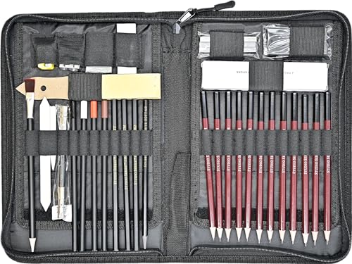 Studio Series Travel Sketch Kit (40 pieces with sturdy, zippered case)