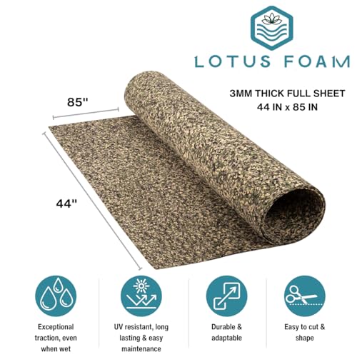 LotusFoam EVA Foam Sheet 3mm – 44"x 85" Craft Foam for Cosplay, Costumes & DIY, High Density 130 kg/m3, Heat Shapeable, Paintable, 35 Colors(Army Camo) - Army Camo - color: Army Camo