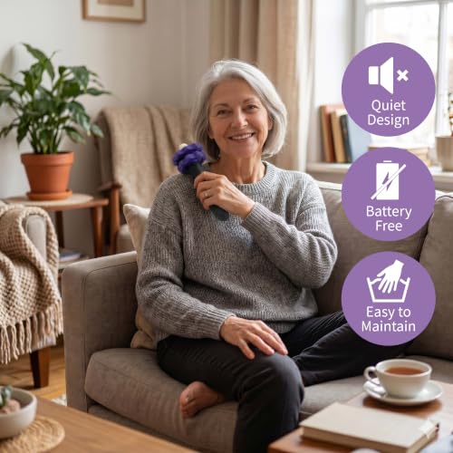 ONIPAX 3-in-1 Muscle Roller Stick - Adjustable Deep Tissue Massage Tool - color: Purple