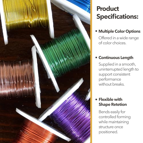 Mandala Crafts 12 Gauge Pastel Anodized Aluminum Craft Wire, 240 FT | Colored, Flexible, Bendable, for Bonsai, Armature, Sculpting, Wire Wrapping, Jewelry Making, Weather & Tarnish Resistant