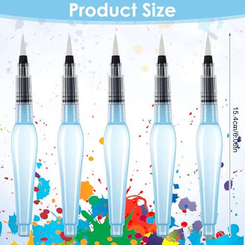 10pcs Watercolour Brush Pen Refillable Water Brush Pens Premium Leakproof Watercolor Pen for Watercolor Painting Artists Calligraphy Art Paintbrush Sets