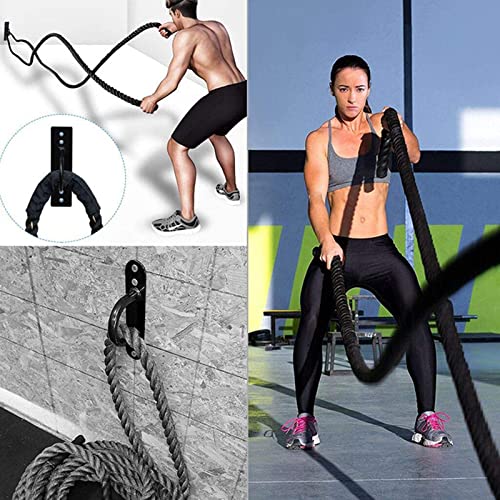 Lyellfe 2 Pack Battle Rope Anchor, Heavy Duty Wall Ceiling Mount Bracket