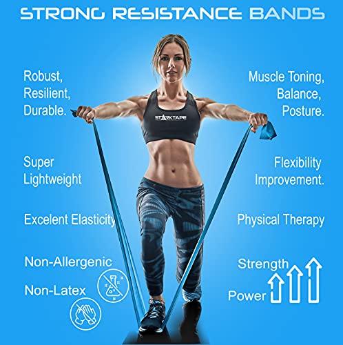 Resistance Bands Professional 8,16, 25, 50 Yards Bulk Rolls. Latex-Free Elastic Physical Therapy Band. No Scent, No Powder - Perfect for Home Exercise, Yoga, Pilates, Gym, Rehab, Workout - color: Red - Light, size: 25 Yards
