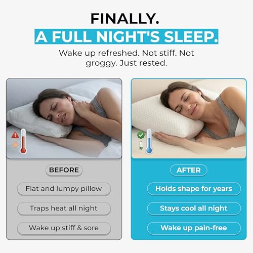 Xtreme Comforts Pillows for Sleeping - Adjustable King Memory Foam Pillow for Side, Back & Stomach Sleepers w/Removable Cooling Zipper Cover - Made in The USA