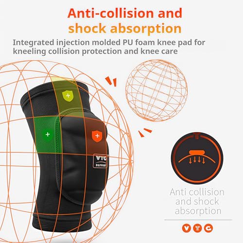 1 Pair Soft Foam Knee Pads, Shock Absorbing Support Unisex - size: Large (38-44 CM/15-17½ ")