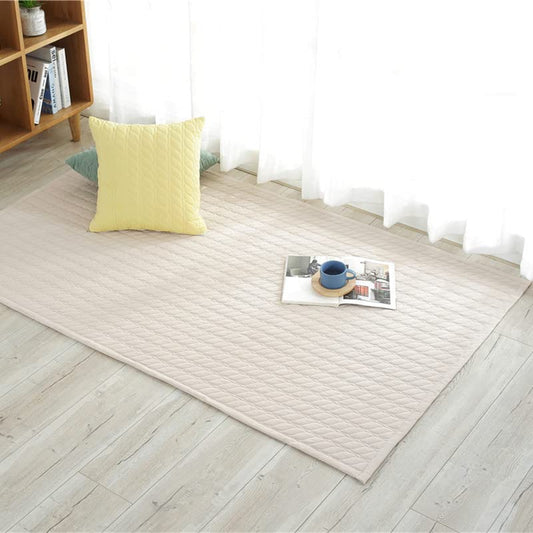 Thick Cotton Yoga Mat 100% Organic Natural Yoga Rug Fitness Rug with Bag for Exercise, Workout Washable 78.8 inches X 27.5 Inches (cotton)
