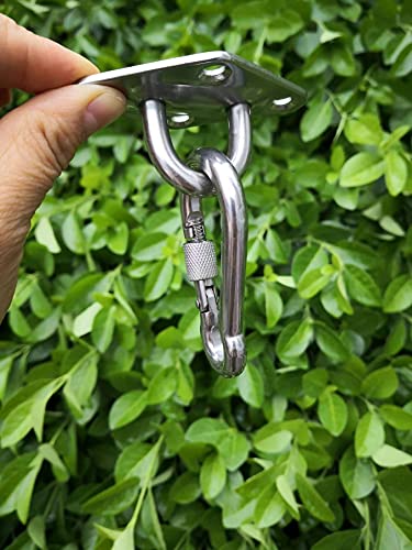 Hammock Hanging kit Stainless Steel 316 Hammock Hooks Heavy Duty with Screw Bolts, Hammock Wall Hooks for Wall/Ceiling Mount,for Hammock Chair Hanging/Swing Hanging,2 Pack