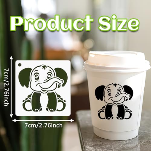 Augshy 56 Pcs Animal Stencils for Painting Craft Drawing Templates for Kids | Reusable Plastic, Wood Canvas Fabric Rock Glass Pottery, DIY Artist Painting, Drawing Stencils for Artists Kids Crafters - style: Animals