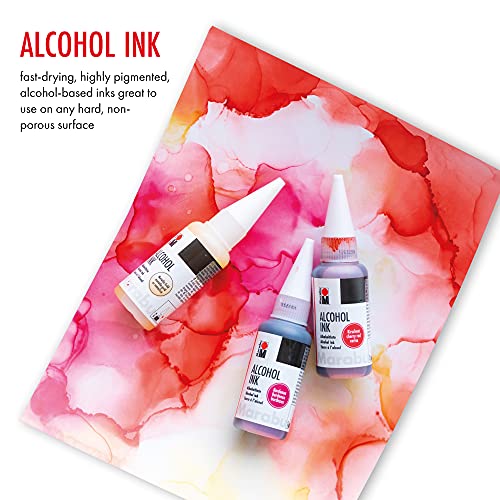 Marabu Alcohol Ink - Sunshine Yellow - Illuminate Your Creativity with a Radiant Splash of Joy, Energizing Your Artistic Spirit - 20ml Bottle