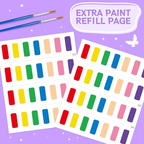 SOCOLER Paint with Water Coloring Books for Kids & Toddlers,Princess &Party | Mess Free Watercolor Painting Set, Water Color Painting Book,Craft Art Kit, Boys & Girls Birthday Gift, Travel Activity Toy - style: Princess and Party