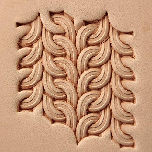 DandS ltd Leather Stamp Tool, Basket Weave, Professional Steel Craft Tool for Leatherworking, Embossing, Carving & Stamping Leather Projects, Belts Wallets & DIY Projects Compatible with Mallet #419 - color: Basket Weave 0.43" X 0.47"