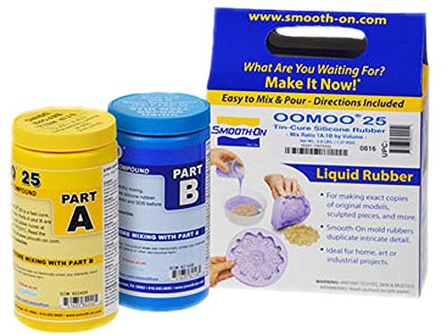 Smooth-On Oomoo 25 Silicone Rubber for Adults, Pint Unit