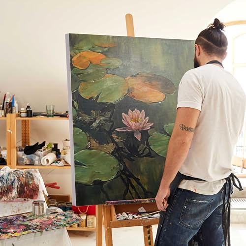 U.S. Art Supply X-Large Stretched Canvas for Painting 24x60 inch Gallery Depth 1-1/2" Thick, 2-Pack - 12oz Acrylic Gesso Triple Primed, Professional Artist Quality, 100% Cotton - Oil, Pouring Paint - size: 24" x 60"