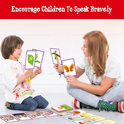 4-Scene Sequencing Cards, 72 Sequence Card Game for Preschool, Kids Learning Order and Logic, Speech Therapy Materials for Autism, Early Learning Activity-Storytelling, Social Skills,Sentence Building - style: 4-Scene