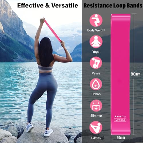 FTTYONE 5-Level Resistance Loop Bands for Men and Women