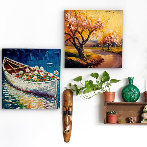 2 Pack 24x24'' Unfinished Gallery Birch Wood Canvas Panels | 1 1/2’’ Deep Cradle Boards for Painting, Acrylic Pouring, Art, Burning, Crafts, Epoxy Resin, Laser Engraving Cutting - size: 24*24 2 Pack