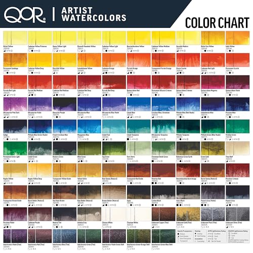 GOLDEN QoR Artist Watercolors, Ardoise Gray, 11 ml Tube, Professional Watercolor Paint, Transparent - color: Ardoise Gray