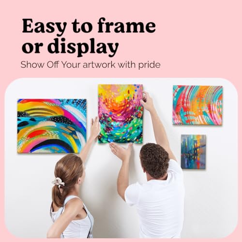 Chalkola 15 Paint Canvas Panels 5x7 inch for Acrylic Painting & Oil Art | Primed 100% Cotton Boards (15 Pack), Acid-Free Blank Canvases for Professional Artists, Hobby Painters, Kids & Beginners - size: 15 - 5"x7", style: White