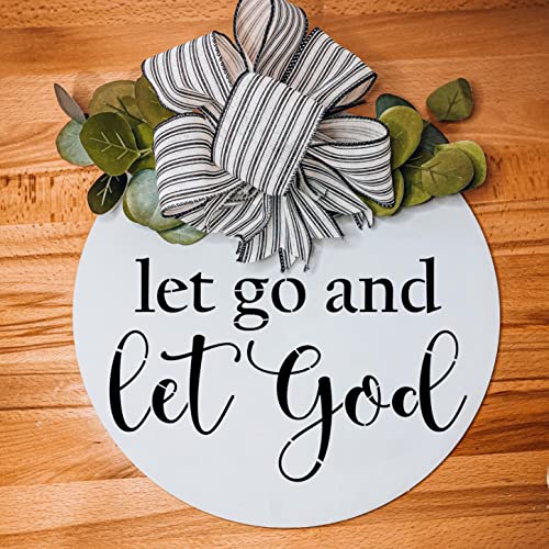 Christian Stencils for Painting on Wood 12" Stencils for Crafts Reusable | Religious Faith Stencil for Wood Sign Canvas Mats Door Hanger - style: Christian