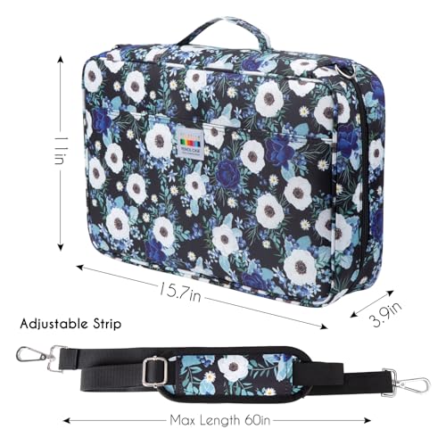 YOUSHARES Big Capacity Colored Pencil Case - 480 Slots large Pen Case Organizer with Multilayer Holder for Prismacolor Colored Pencils & Gel Pen (Silver Lotus) - color: Silver Lotus