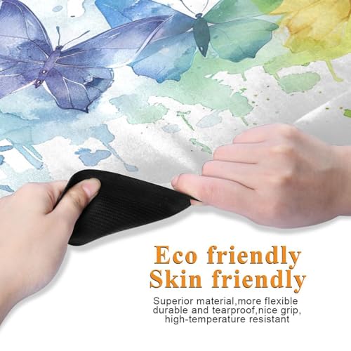 Dragonfly Painting Yoga Mat Non-Slip Fitness Mat for Pilates, Workout & Home Gym, 71x26 Inch Yoga Mats for Enhanced Yoga Practice - color: A02