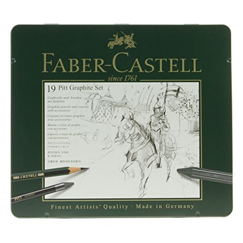 Faber-Castel 19 Piece Pitt Graphite Tin Set