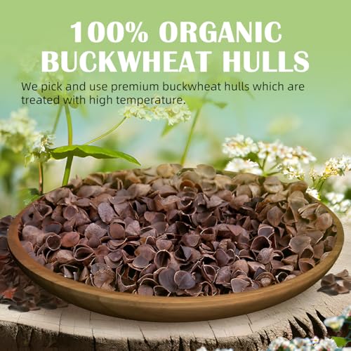 USlixury Buckwheat husks - 1 LB Pillow Fillings, Stuffing Bulks, 100% Buckwheat Pillow Replacement