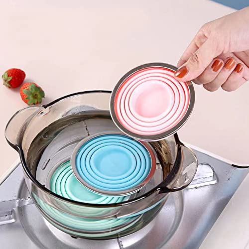 Silicone Collapsible Cups for Camping Travel,Small Portable Backpacking Camping Cup for Outdoor,Reusable Folding Travel Cup,270ml,Graduated(Transparent) - color: Transparent