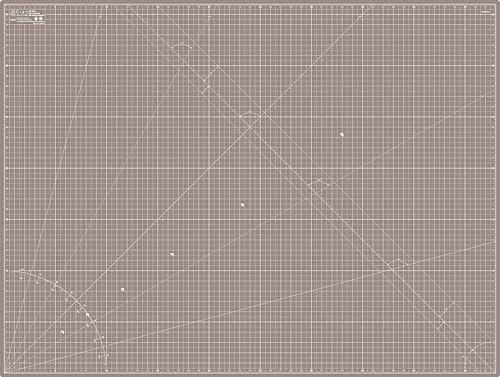 Elan Cutting Mat A0 Black & Taupe, Extra Large Self Healing Cutting Mat 36 x 48 Inch, 5-Ply Craft Board Black, Hobby Board for Crafts 36x48 Inch - style: 48 x 36"