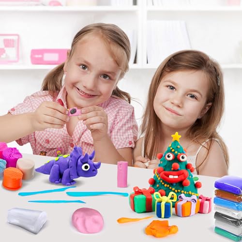 ESSENSON Air Dry Clay 88 Colors, Modeling Magic Clay for Kids, DIY Molding Craft, Gift for Kids - color: 88 Colors
