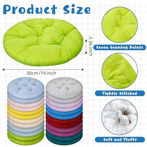 Tinideya 24 Pcs Floor Cushions Classroom,Large 19 Inch,Multi Color - color: Multi Color, size: Large 19 Inch