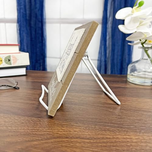 GIBSON HOLDERS 2A Adjustable White Wire Display Easel, 3.625" W x 4" D x 4.5" H, Pack of 2 - size: 2-Pack