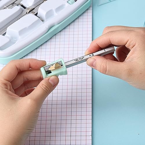 Mr. Pen- Geometry Set, 13 pcs, 3 Metal Compasses, Protractor, 6" Ruler | 45° & 30°/60° Set Squares, Pencils, Lead Refills, Sharpener & Eraser for Math, Drafting & Classroom Use | 45° & 30°/60° Set Squares, Pencils, Lead Refills, Sharpener & Eraser for Mat