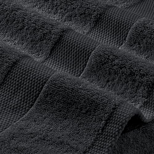 White Classic Luxury Soft Bath Sheets Set - 650 GSM Cotton Luxury Bath Towels Extra Large 35x70 | Highly Absorbent and Quick Dry | Hotel Quality Extra Large Towels Oversized, Black, 4 Pack - color: Black, size: Bath Sheets, 4 Pack