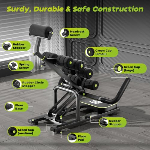 Mini Inversion Chair for Back Pain Relief, Compact Foldable Back Stretcher with Spine Decompression, Full Back & Neck Stretch, Easy Assembly, 330 lbs Weight Capacity