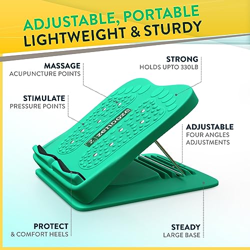 Slant Board Calf Stretcher (Upto 330lbs) Balance Board for Physical Therapy, Adjustable Slant Board for Plantar Fasciitis, Ankle Stretcher, Achilles Stretcher, Incline Board Calf Stretch