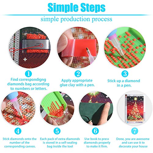 BOHADIY Daisy Diamond Painting Kits for Adults Diamond Art Kits for Adults Beginner, Inspirational DIY Full Drill Diamond Dots Paintings with Diamonds 5D Gem Art and Crafts Home Wall Decor Bottle