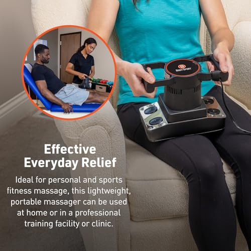 Body Sport Therapeutic Dual Speed Professional Vibrating Massager for Pain & Aching Muscle Relief – High-Powered, Effective, Chiropractic Myofascial Release Tool & Trigger Point Therapy - style: Dual Speed