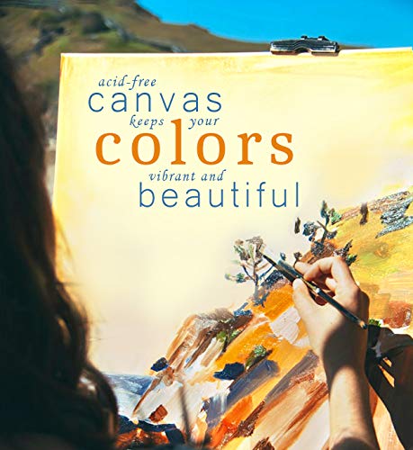 VViViD Double Primed Cotton Canvas 36 Inch Wide Roll Choose Your Size! (5 Foot x 36 Inch) - size: 5ft x 36"