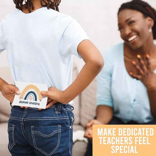 24 Teacher Thank You Cards with Envelopes Teacher Appreciation Cards Bulk - style: Boho Classic