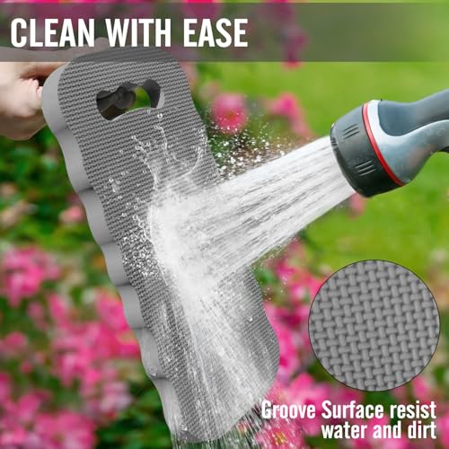 Altdorff Thick Kneeling Pad 2 Pack, Waterproof,Comfortable Garden Kneeling Pads Stain Resistant, Multi-Functional Kneeler Pad for Gardening, Baby Bath, Yoga, Praying and Exercise (Deep Grey) - color: Gray