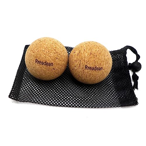 Cork Massage Balls for Fascia Release After Exercise, Yoga,Trigger Point Therapy, Relax Muscles, and Relieve Stress,Set of 2 Classic 2.4 Inch Cork Massage Balls - color: Cork-round